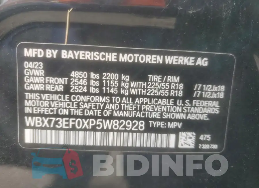 WBX73EF0XP5W82928 Photo# 13