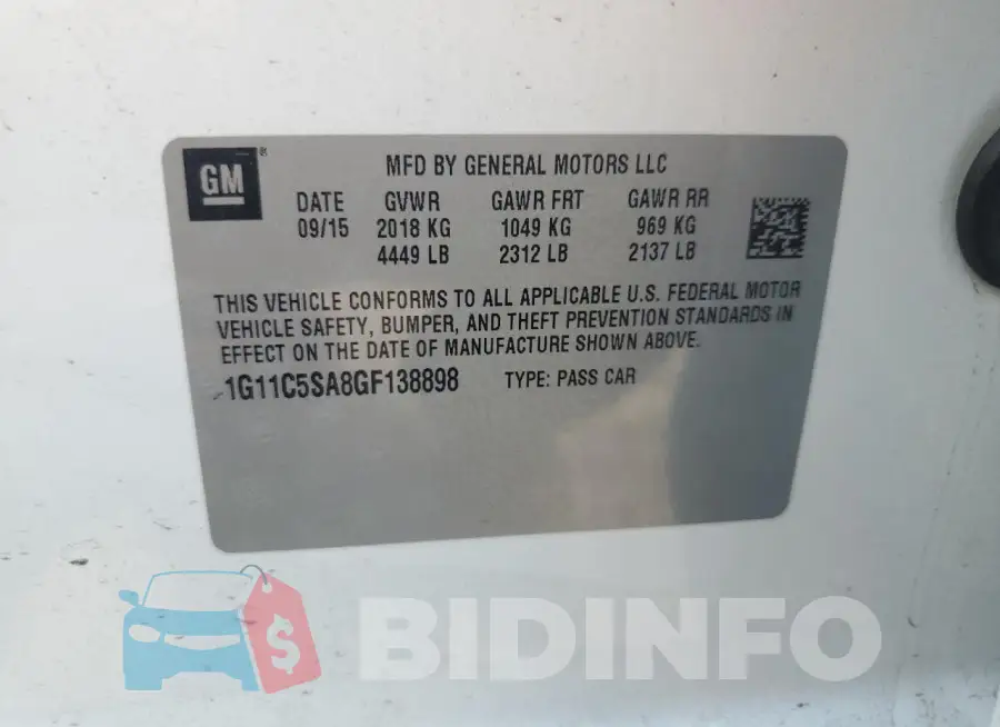 1G11C5SA8GF138898 Photo# 12