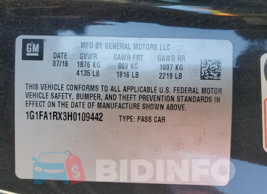 1G1FA1RX3H0109442 Photo# 12