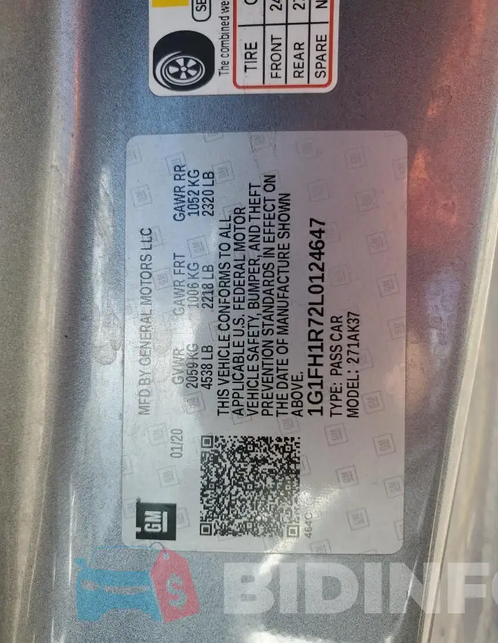 1G1FH1R72L0124647 Photo# 12