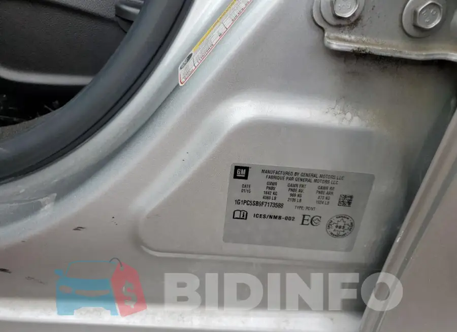 1G1PC5SB9F7173588 Photo# 12