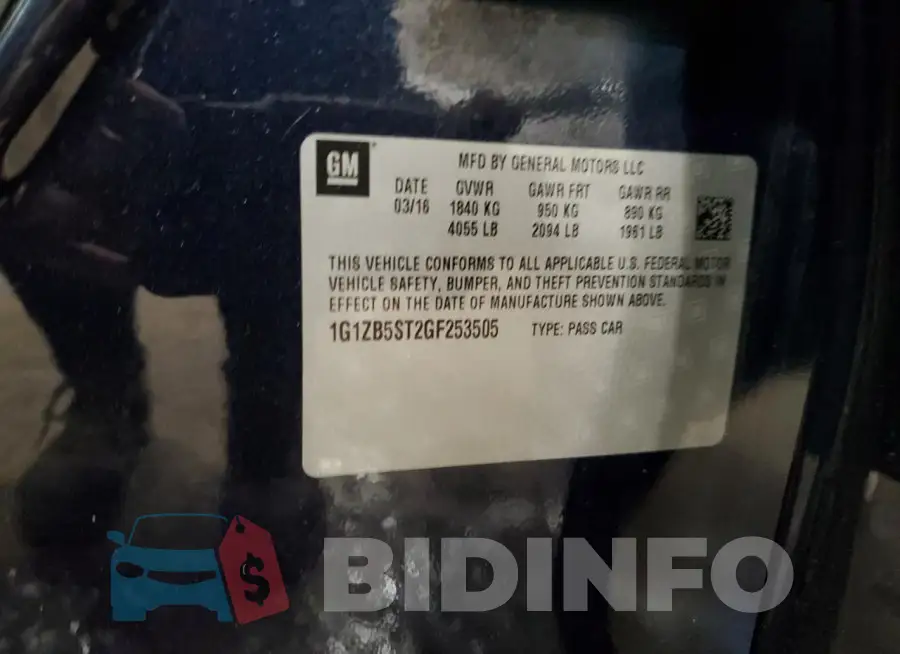 1G1ZB5ST2GF253505 Photo# 12