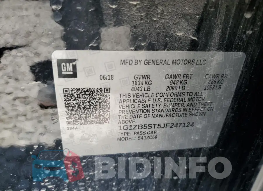 1G1ZB5ST5JF247124 Photo# 12