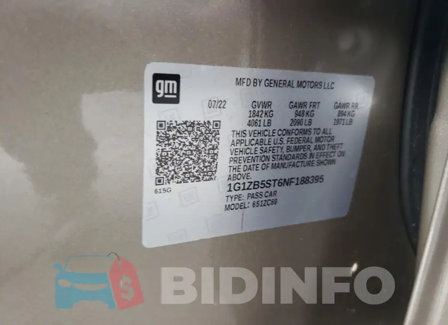 1G1ZB5ST6NF188395 Photo# 12
