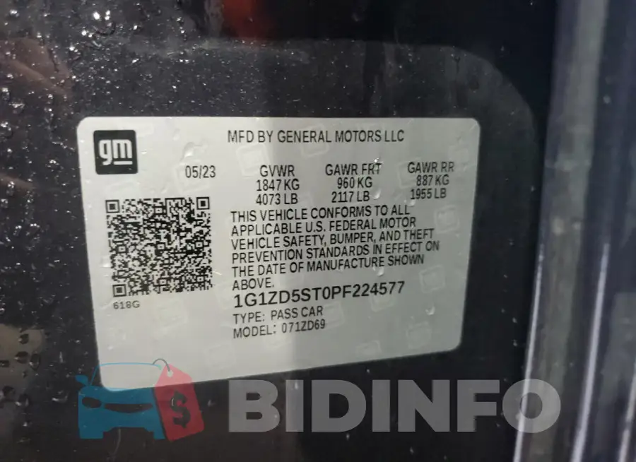 1G1ZD5ST0PF224577 Photo# 12