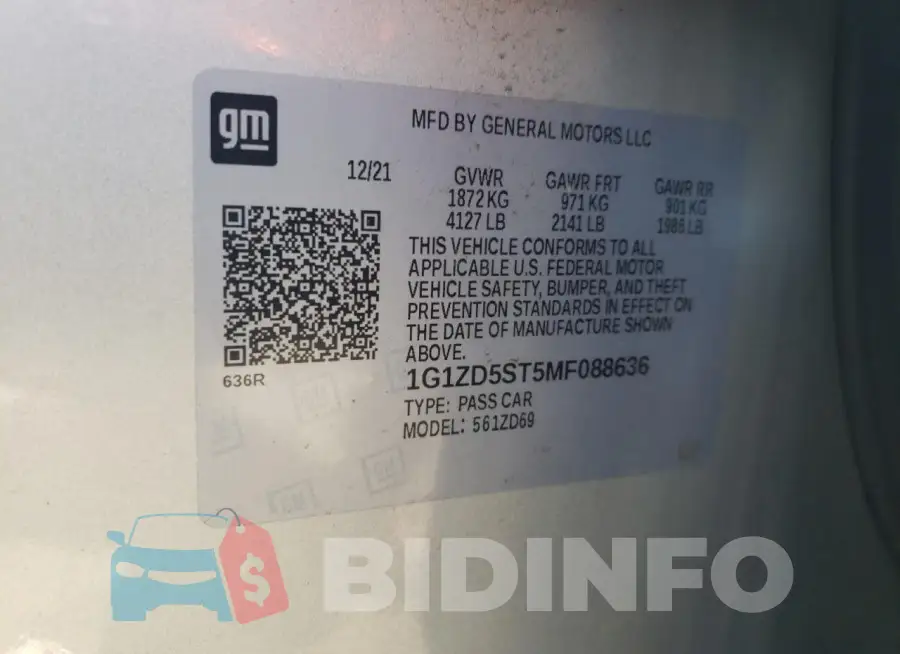 1G1ZD5ST5MF088636 Photo# 12