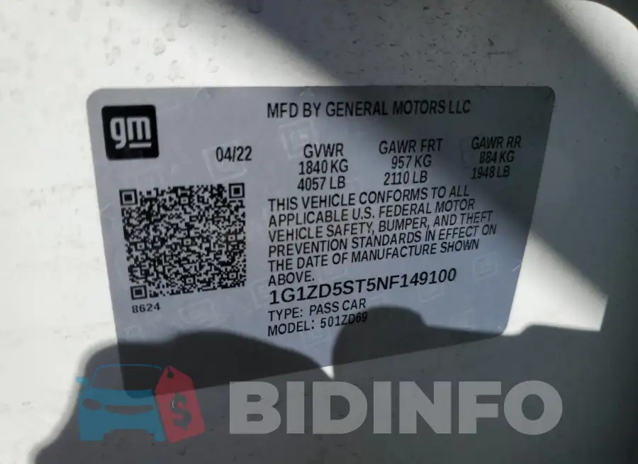 1G1ZD5ST5NF149100 Photo# 13