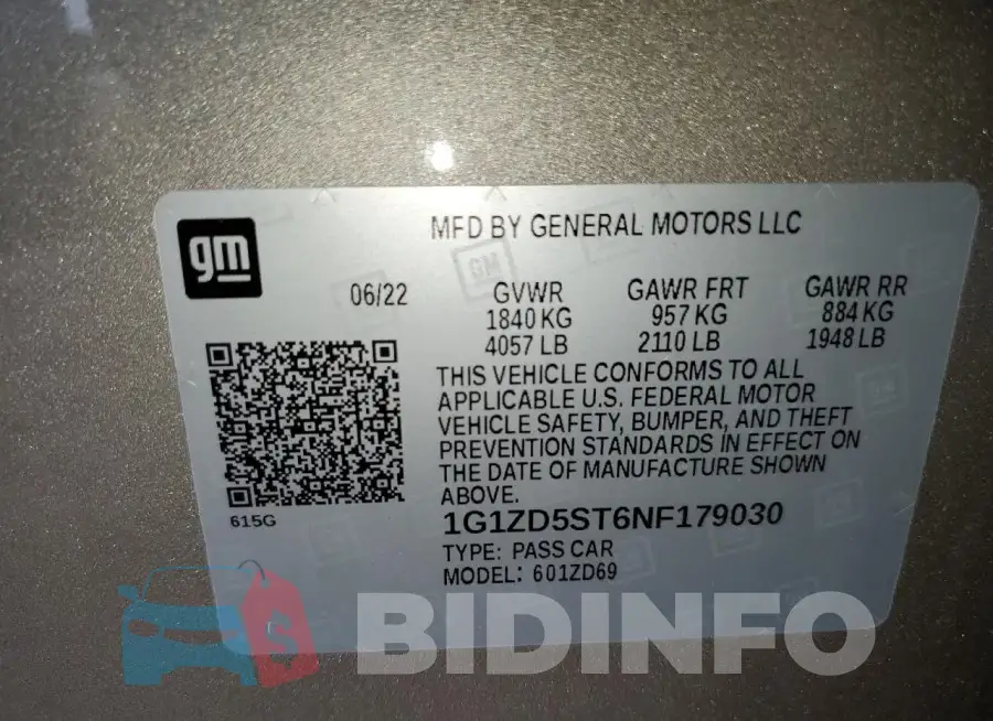 1G1ZD5ST6NF179030 Photo# 12