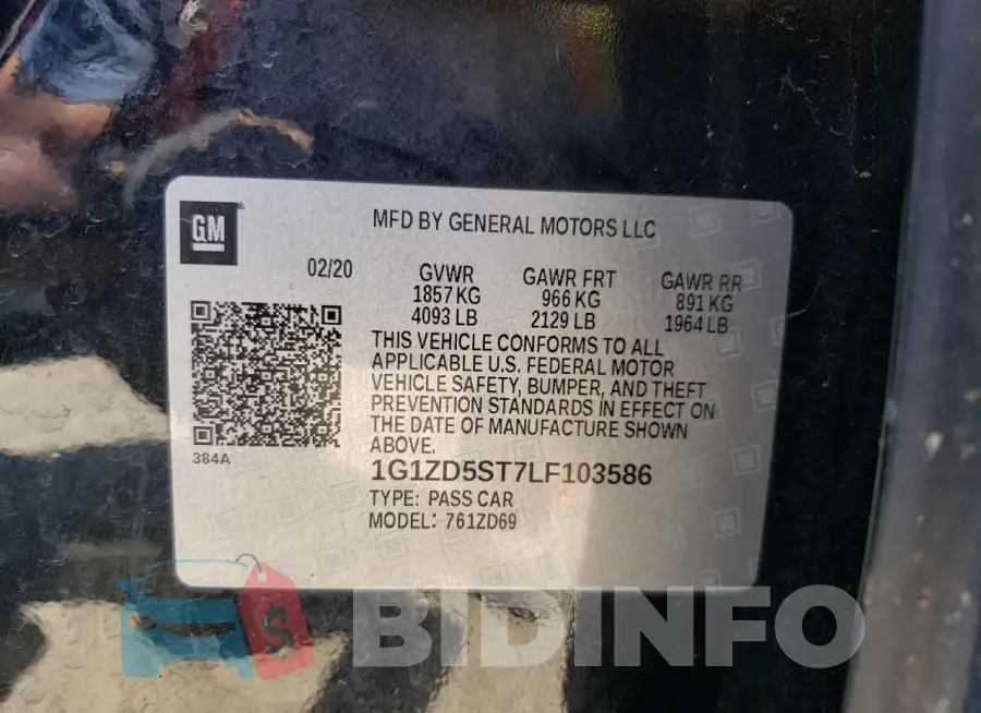 1G1ZD5ST7LF103586 Photo# 12