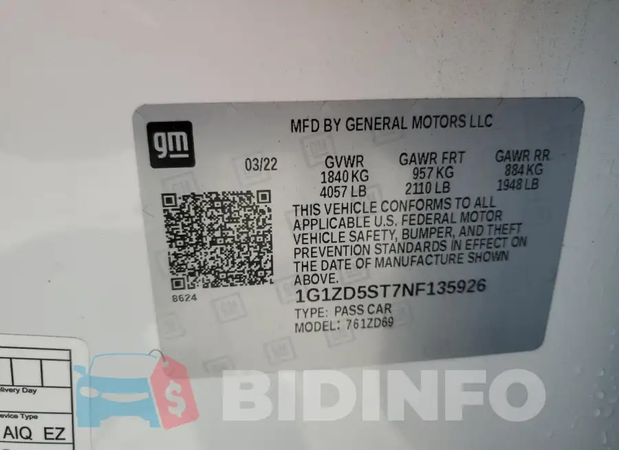 1G1ZD5ST7NF135926 Photo# 13
