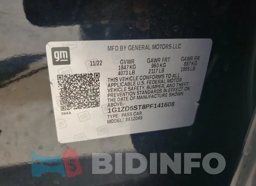 1G1ZD5ST8PF141608 Photo# 12