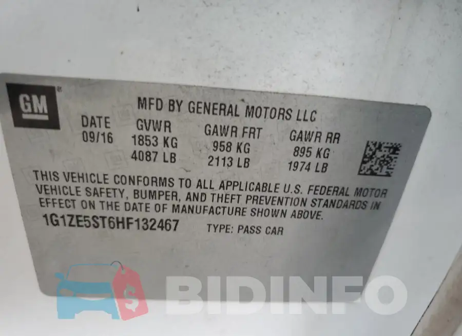 1G1ZE5ST6HF132467 Photo# 12