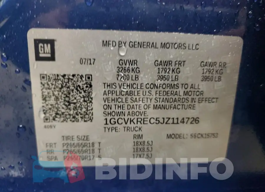 1GCVKREC5JZ114726 Photo# 13