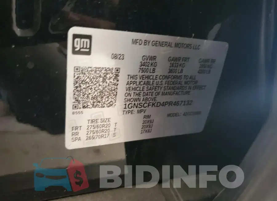 1GNSCFKD4PR467132 Photo# 12