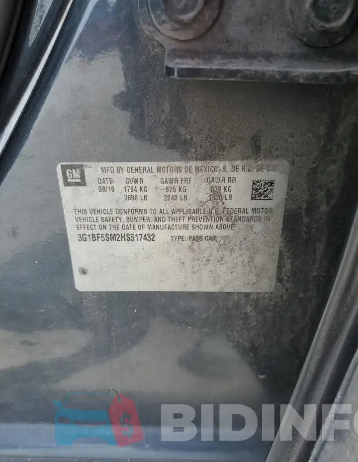 3G1BF5SM2HS517432 Photo# 12