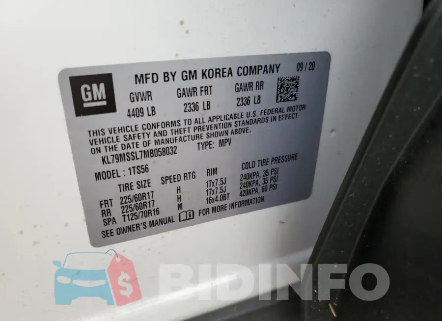 KL79MSSL7MB058032 Photo# 13