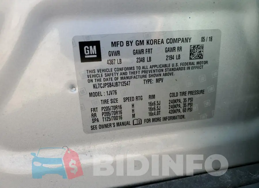 KL7CJPSB4JB712547 Photo# 12