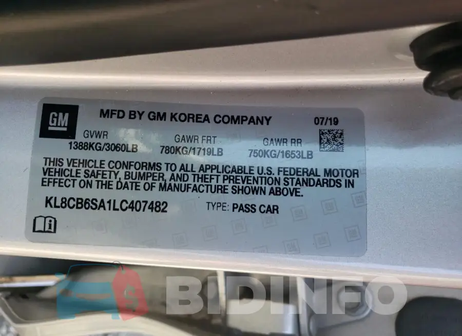 KL8CB6SA1LC407482 Photo# 12