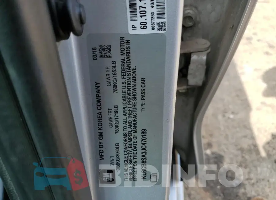 KL8CB6SA3JC470189 Photo# 12