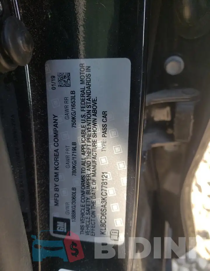 KL8CD6SA3KC778121 Photo# 12