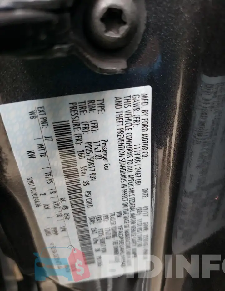 1FADP5EU4HL103542 Photo# 12