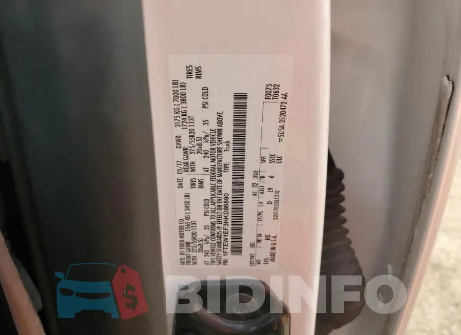 1FTEW1EF3HKD86890 Photo# 12