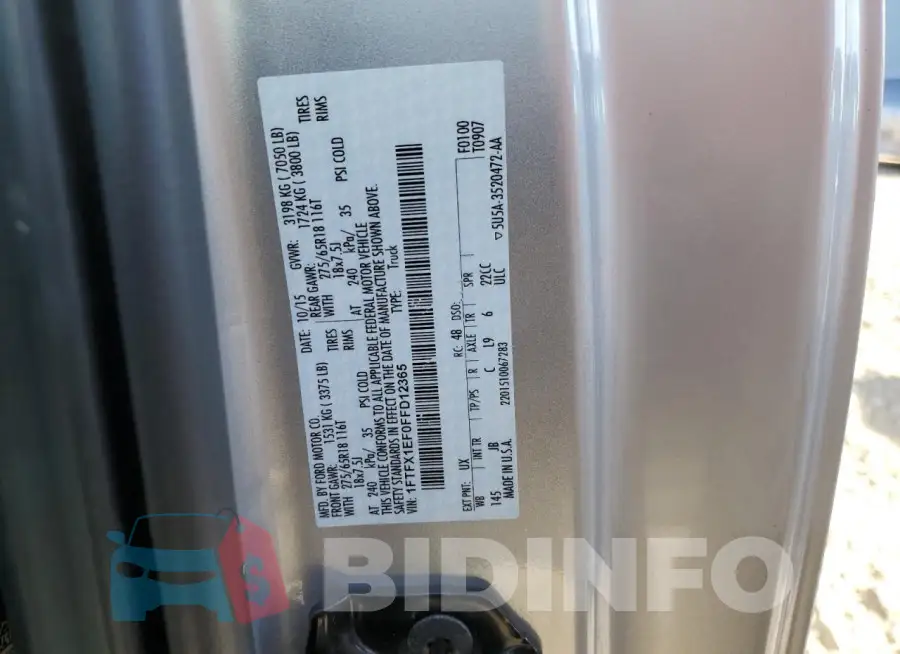 1FTFX1EF0FFD12365 Photo# 12