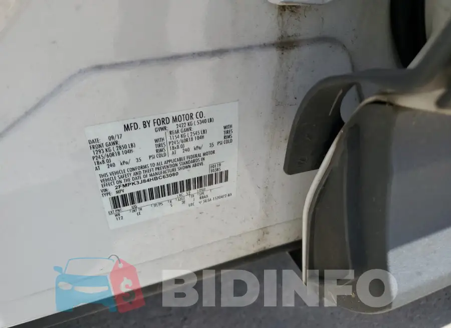 2FMPK3J84HBC63080 Photo# 12