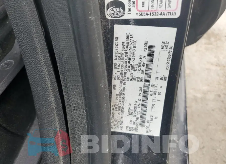 3FADP4EJ5FM167715 Photo# 13