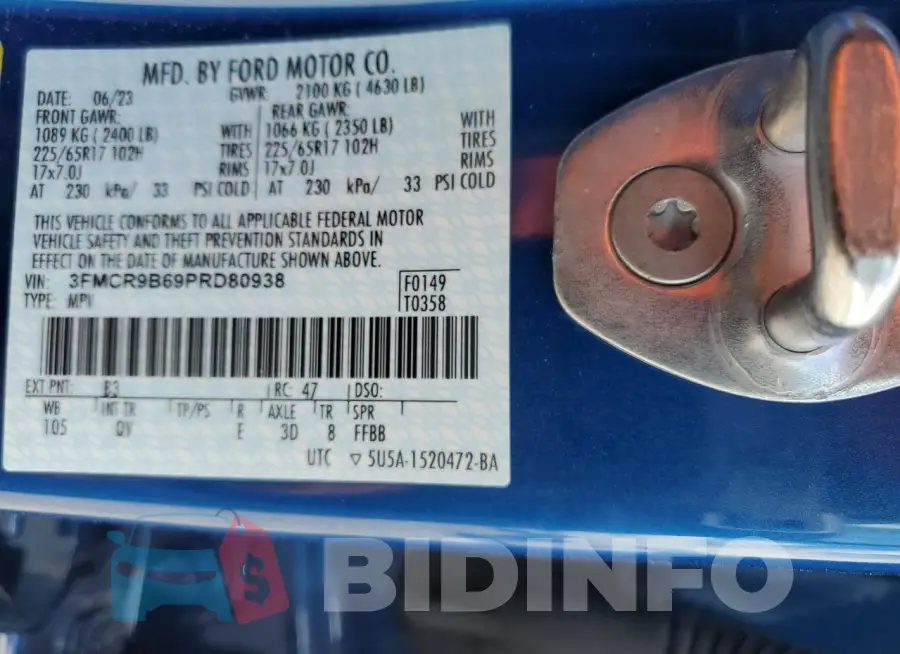 3FMCR9B69PRD80938 Photo# 13