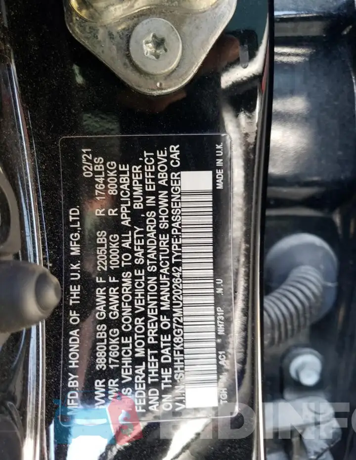 SHHFK8G72MU202642 Photo# 12