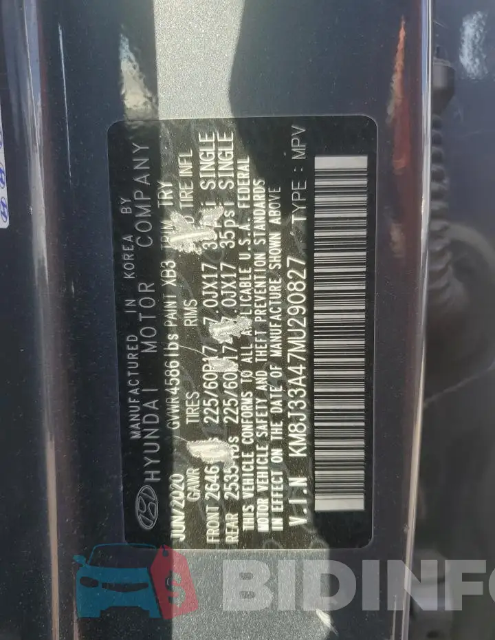 KM8J33A47MU290827 Photo# 12