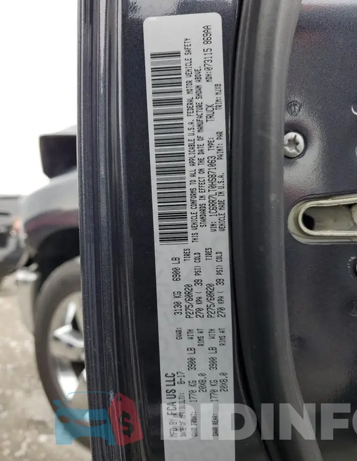 1C6RR7LT0HS871063 Photo# 12