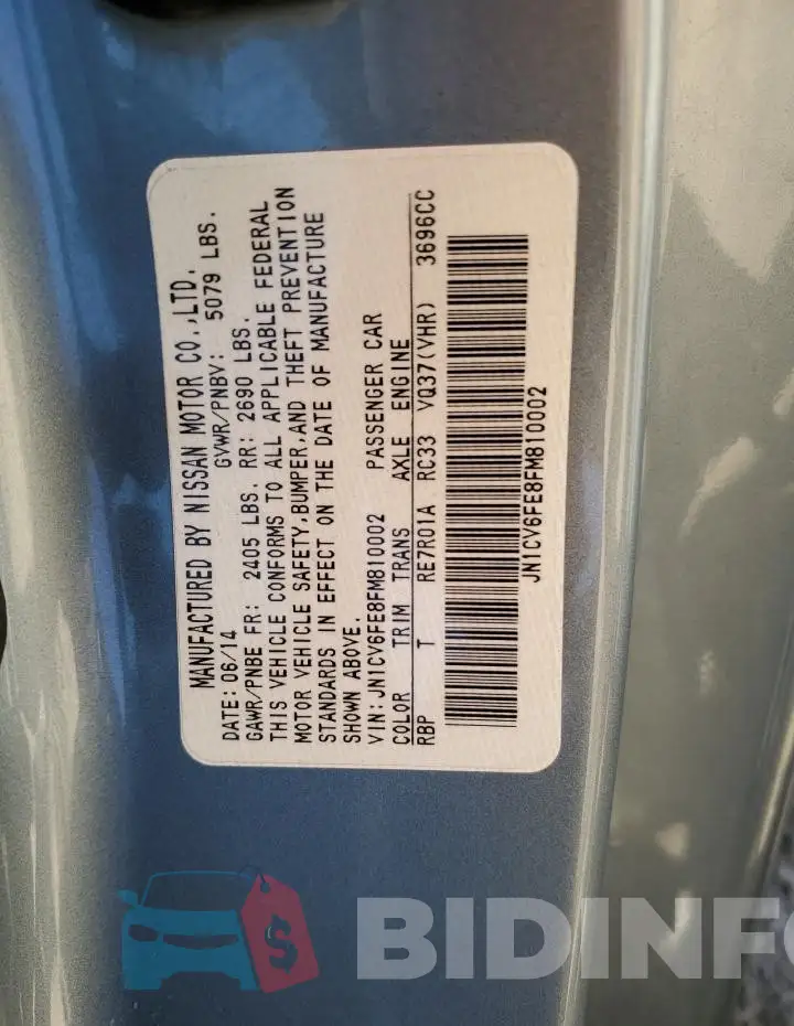 JN1CV6FE8FM810002 Photo# 13