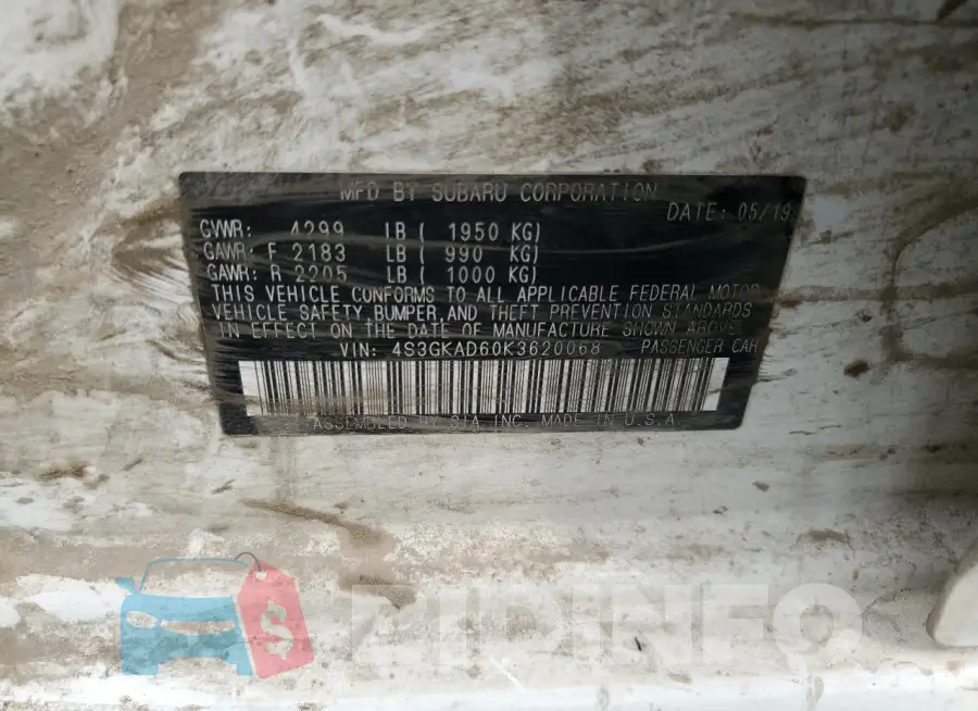 4S3GKAD60K3620068 Photo# 12