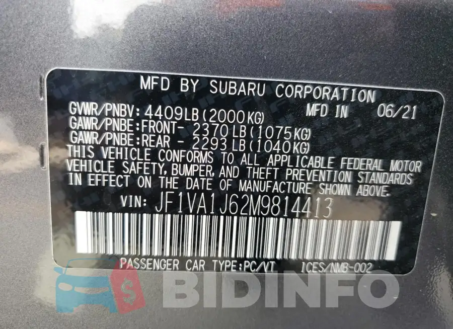 JF1VA1J62M9814413 Photo# 13