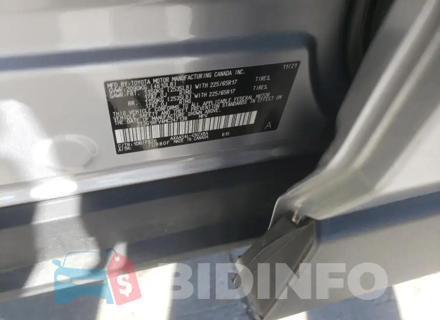 2T3G1RFV4MC247138 Photo# 14