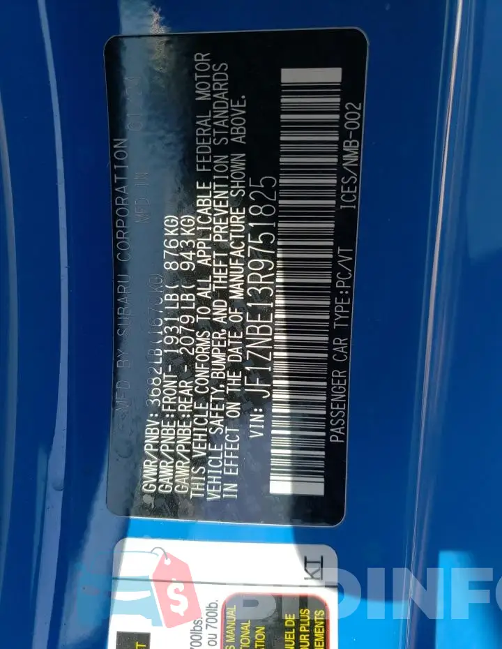JF1ZNBE13R9751825 Photo# 12