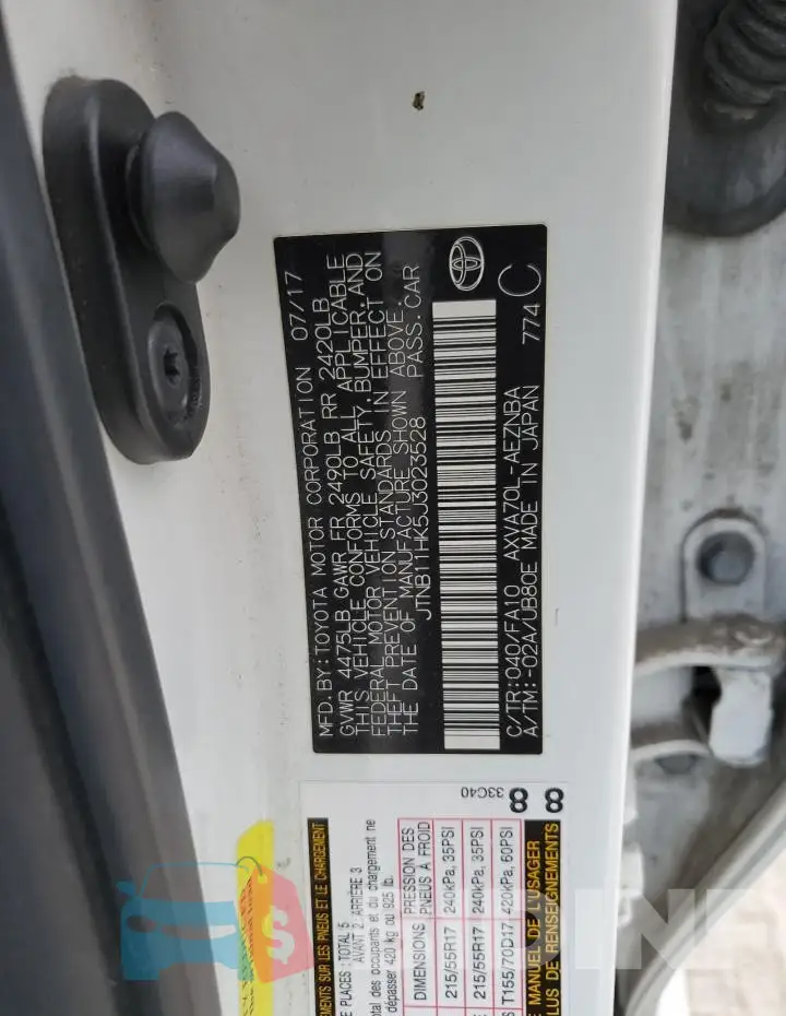 JTNB11HK5J3023528 Photo# 12