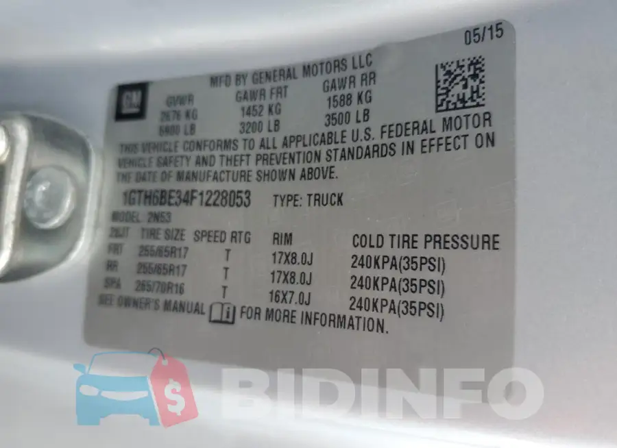 1GTH6BE34F1228053 Photo# 12