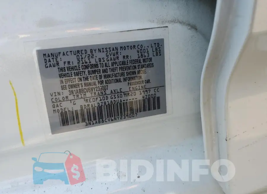 3N1AB8CV6NY239007 Photo# 12