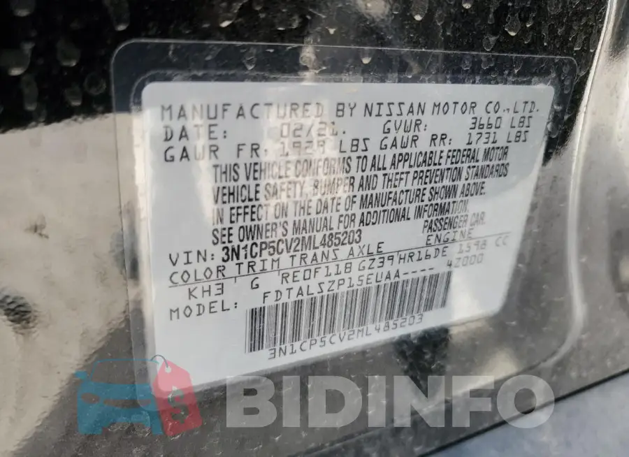 3N1CP5CV2ML485203 Photo# 12