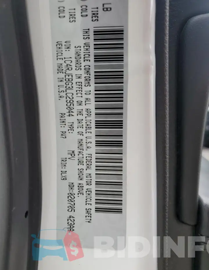 1C4RJEBG3LC295044 Photo# 13