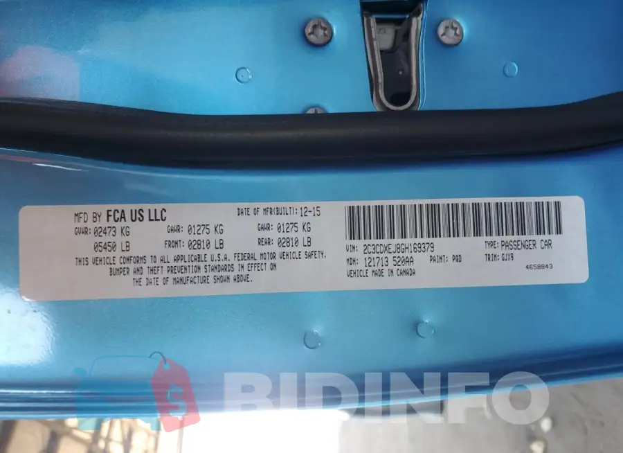 2C3CDXEJ8GH169379 Photo# 12