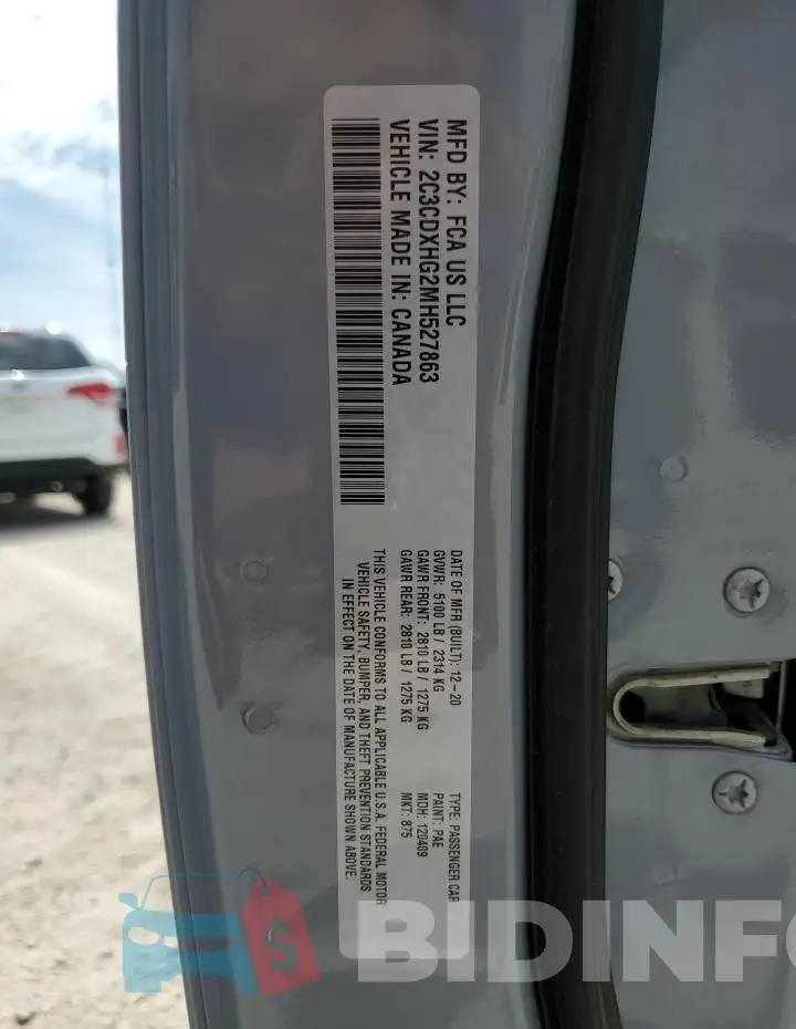 2C3CDXHG2MH527863 Photo# 12