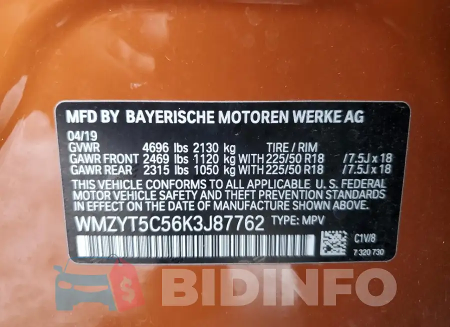 WMZYT5C56K3J87762 Photo# 13