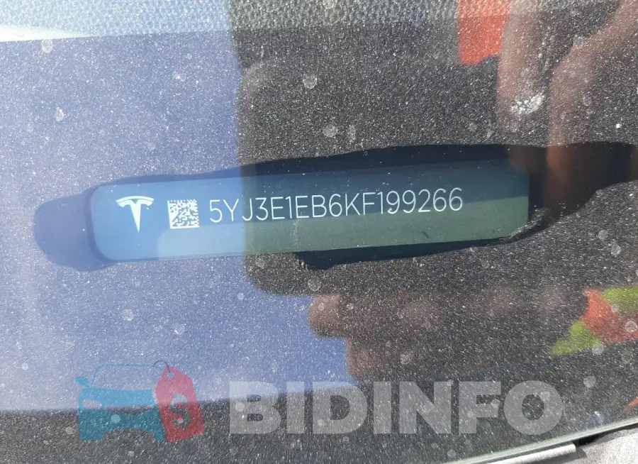 5YJ3E1EB6KF199266 Photo# 12