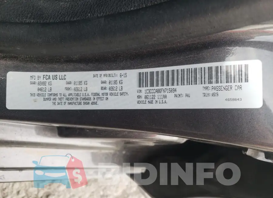 1C3CCCAB6FN715094 Photo# 12