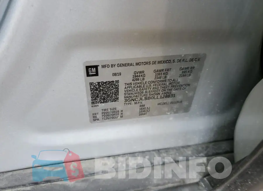 3GNCJLSB0LL128831 Photo# 14