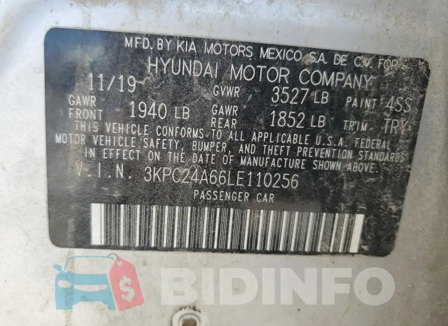 3KPC24A66LE110256 Photo# 13